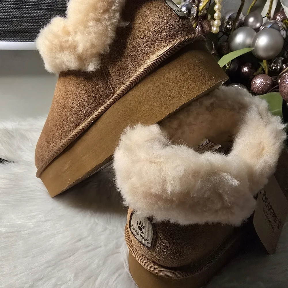 BEARPAW Chestnut Ankle  Women Boots New
